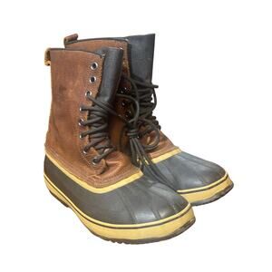 Men's Sorel premium water proof leather and rubber boot size 11